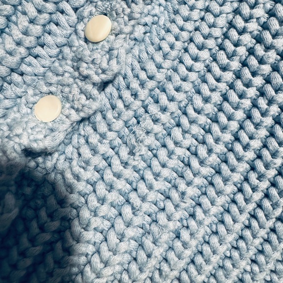 Sezane Sky Blue Women's Cardigan - Picture 7 of 10